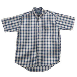 SHELTER Island Green & Blue Plaid Button-Up Shirt
